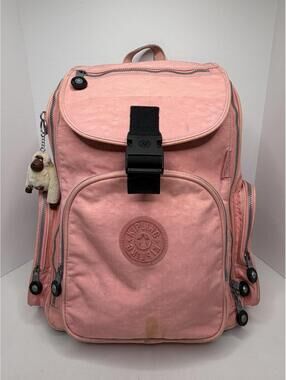 Kipling Alcatraz II 18" Wheeled Laptop Rolling Backpack Carry On Luggage Pink RR